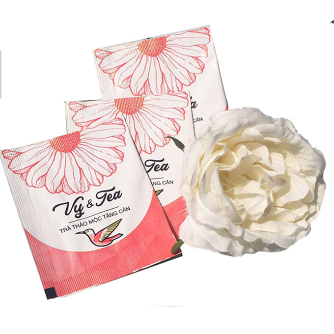 Trà thảo mộc tăng cân Vy & Tea, Hộp 14 gói