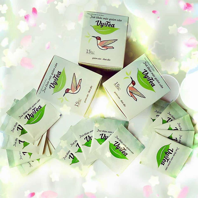 Trà giảm cân Vy & Tea thảo mộc, Hộp 15 gói