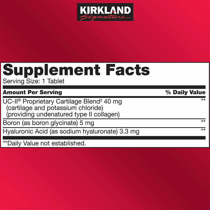 Viên uống bổ khớp Kirkland Triple Action Joint Health, Hộp 110 viên