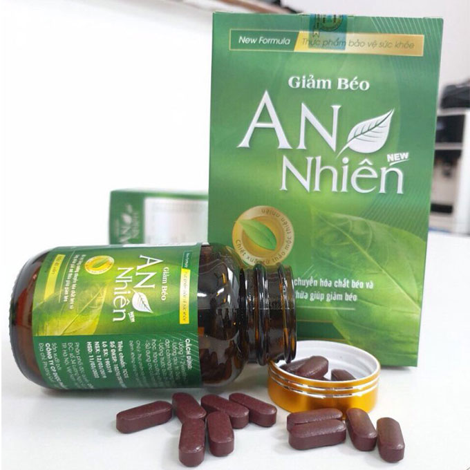 Viên uống giảm béo An Nhiên, Hộp 40 viên