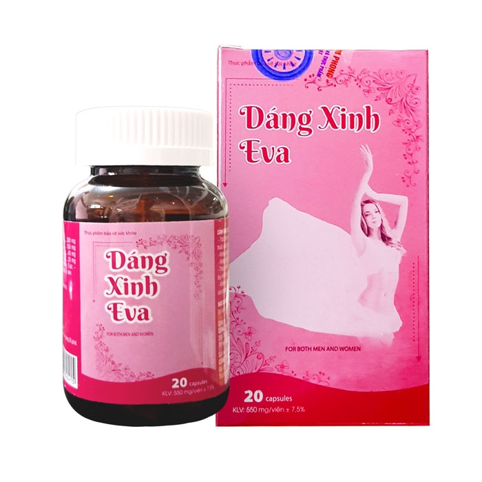 Viên uống giảm cân Dáng Xinh Eva, Hộp 20 viên