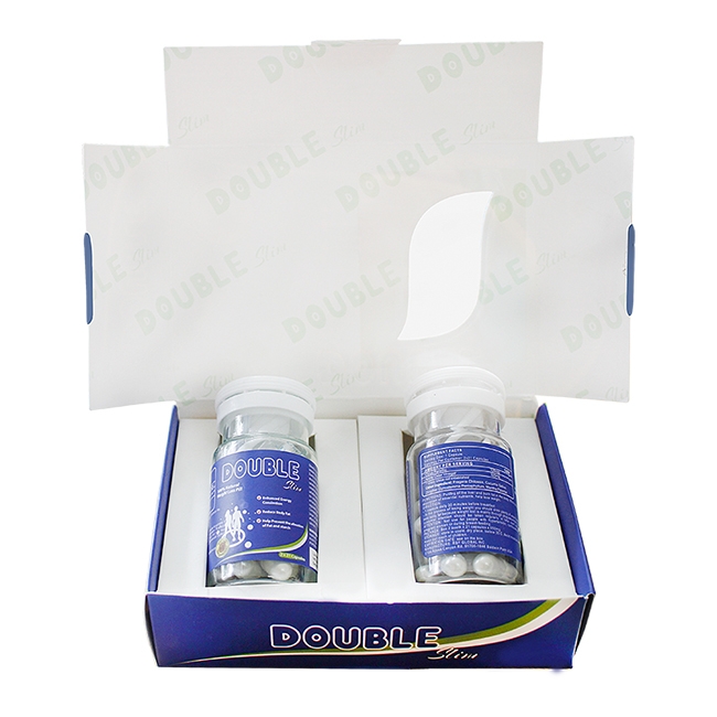 Viên uống giảm cân Double Slim, Hộp 2 chai x 21 viên