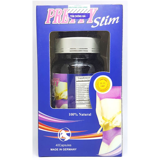 Viên uống giảm cân Pretty Slim của Đức, Hộp 40 viên