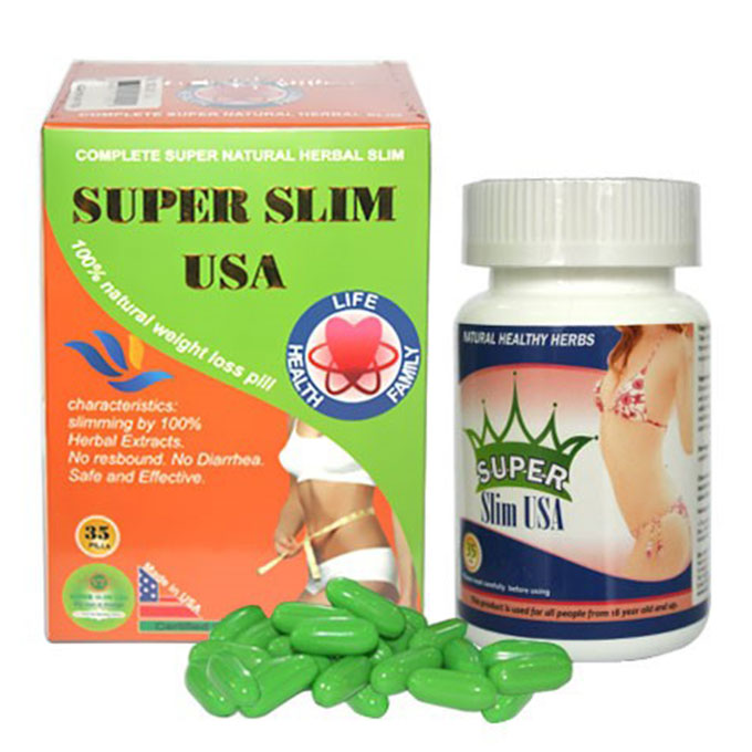 Viên uống giảm cân Super Slim USA, Hộp 35 viên