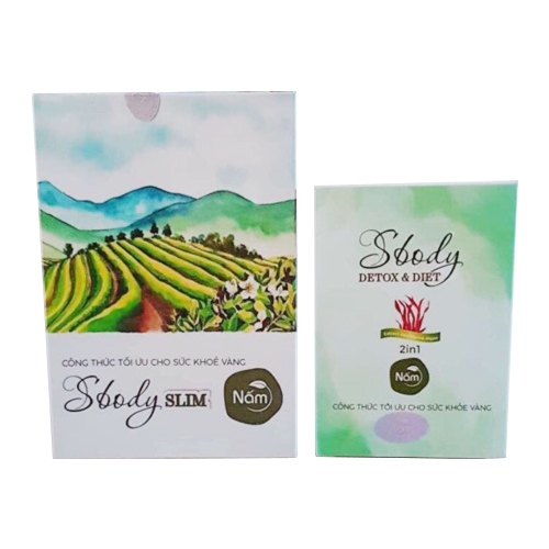 Viên uống giảm cân tan mỡ Sbody Slim Nấm, Hộp 15 gói x 2 viên