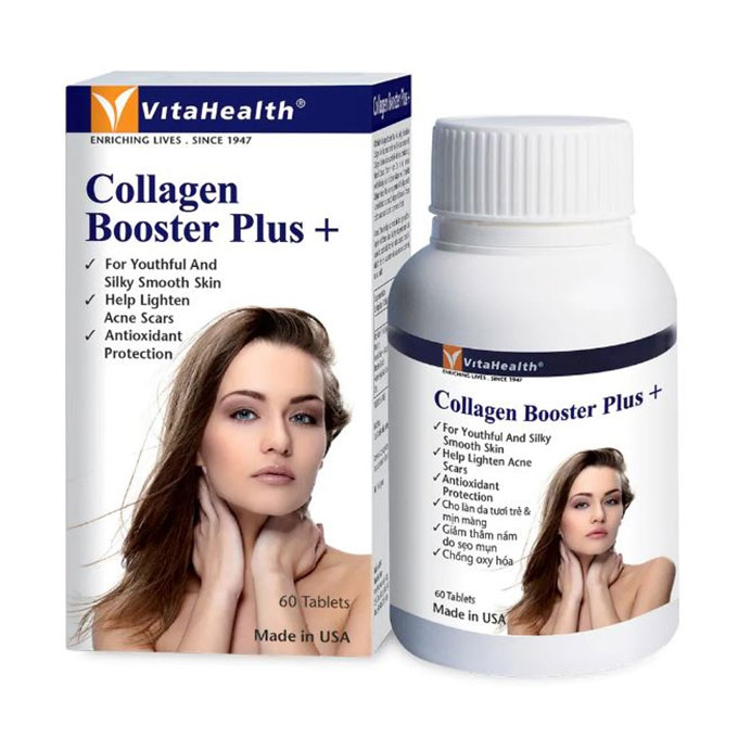 Vitahealth Collagen Booster Plus +, Hộp 60 viên