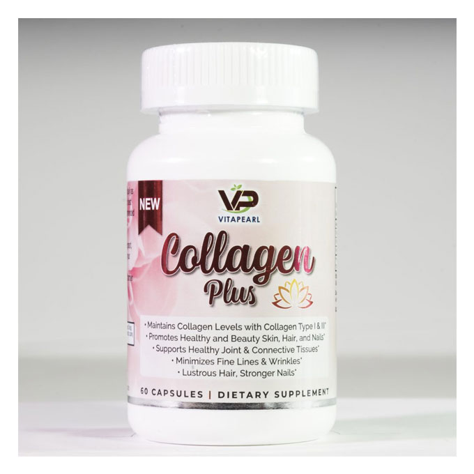 Vitapearl Collagen Plus đẹp da, Hộp 60 viên