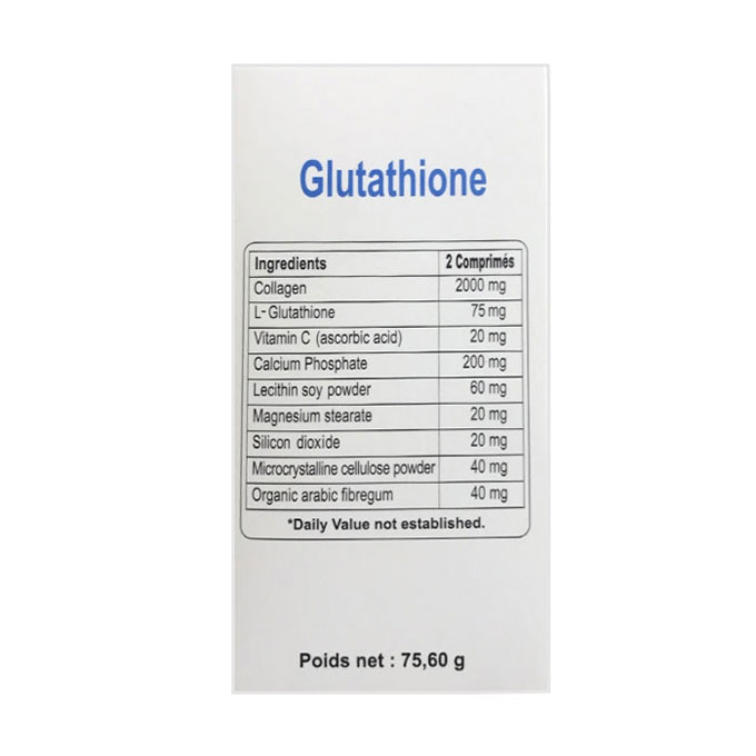 White Pink Collagen 1200mg Glutathione 500mg, Hộp 60 viên