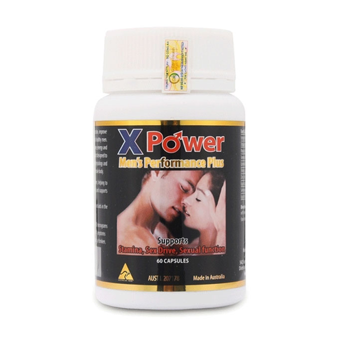X Power Men Performance Plus tăng cường sinh lý nam, Hộp 60 viên