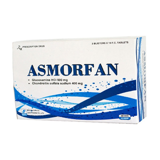 Xương khớp Asmorfan, Hộp 30 viên