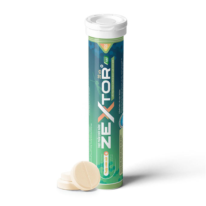 Tăng cường sinh lý nam Zextor Xanh, Tuýp 20 viên xủi