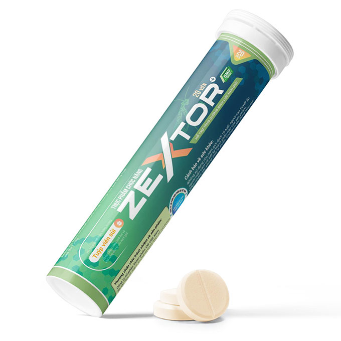 Tăng cường sinh lý nam Zextor Xanh, Tuýp 20 viên xủi