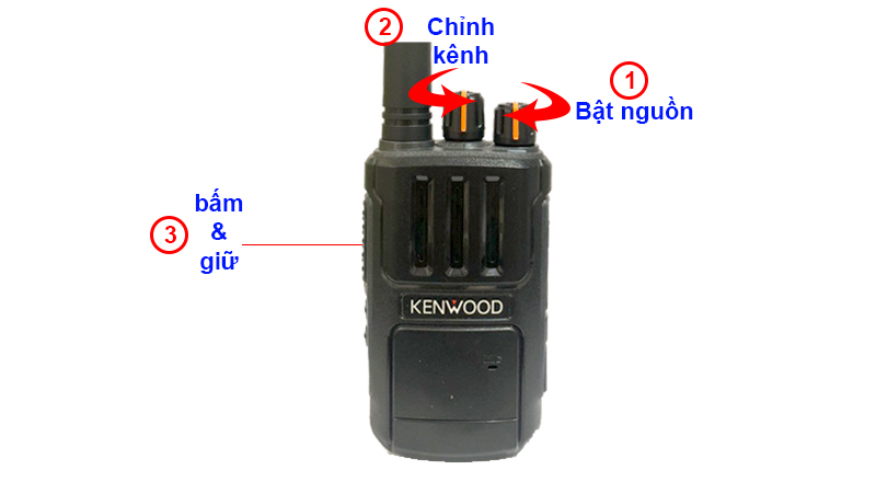 hướng dẫn đàm thoại bộ đàm kenwood tk340