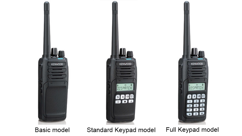 Basic model: không màn hình bàn phím; Standard Keypad model: có màn hình và bàn phím giới hạn; Full Keypad model: có màn hình và bàn phím đủ chức năng