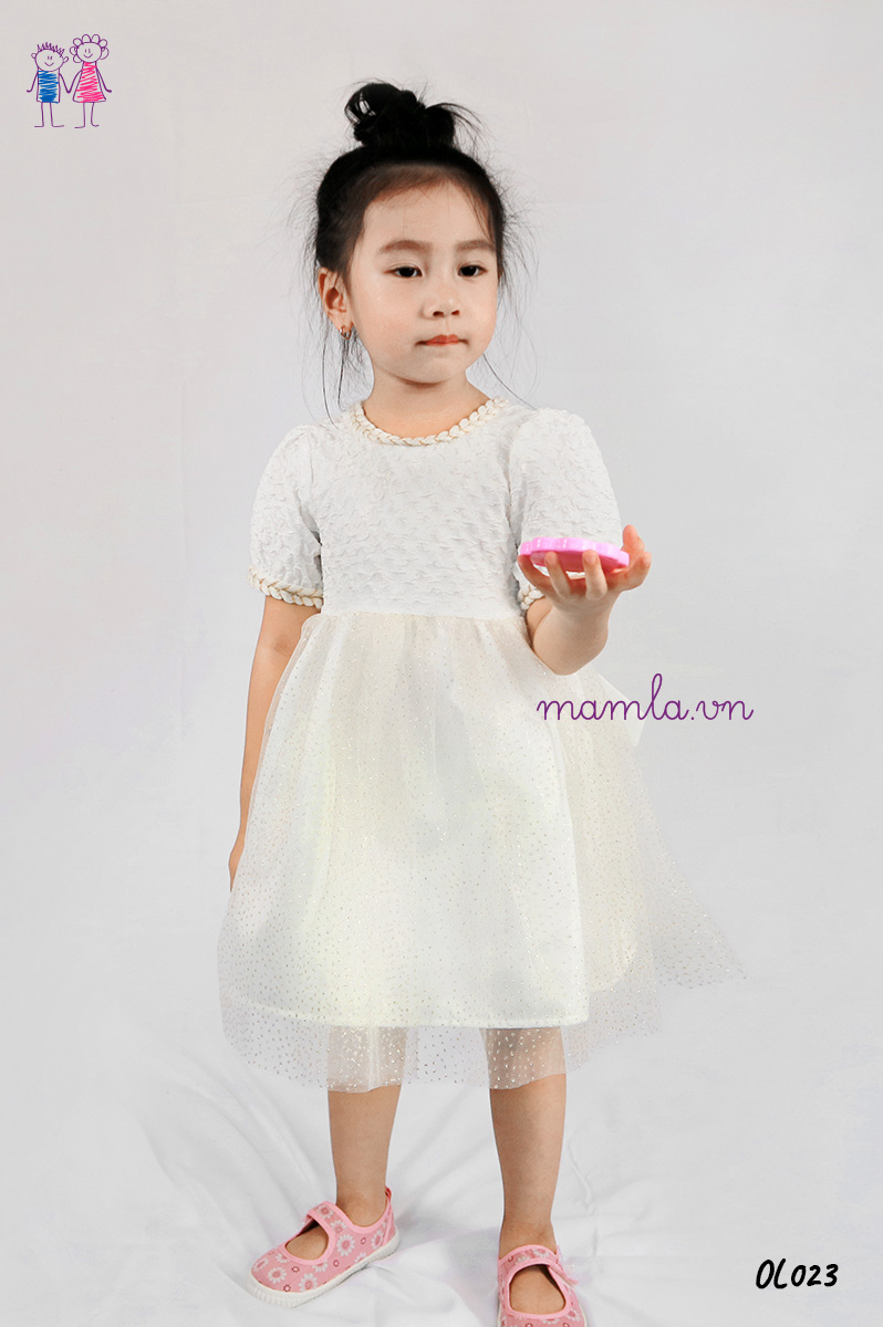 Váy bé gái - Váy trắng cổ ly tiểu thư siêu xinh cho bé 1-7 Tuổi | Shopee  Việt Nam