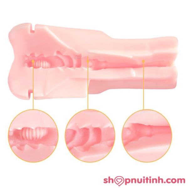 chất liệu silicon âm đạo giả đèn pin 7 chế độ rung Pussy