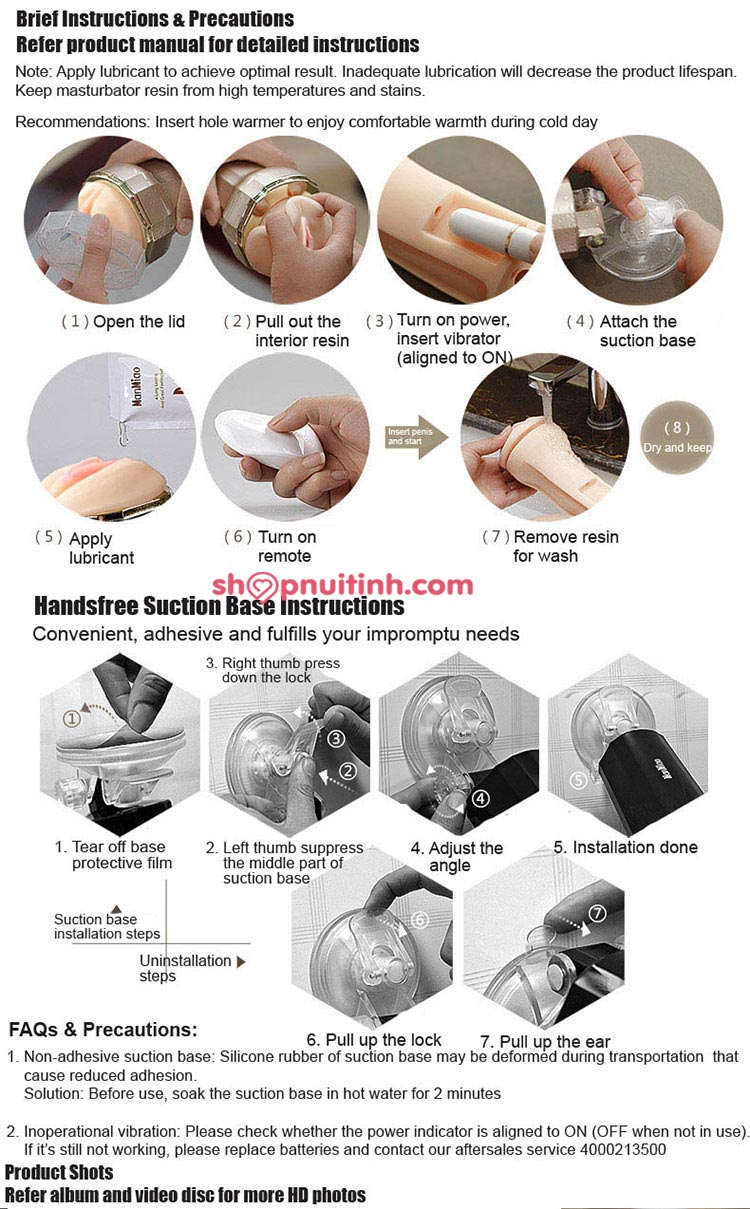 Âm Đạo Giả Cao Cấp Gắn Tường MANMIAO Spider 