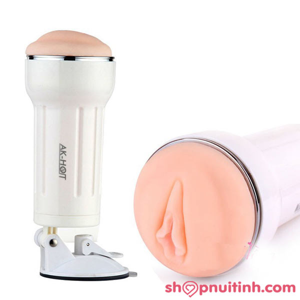 AK-Hot -  Âm Đạo Giả Dán Tường Silicon Mền Mịn Giống Thật