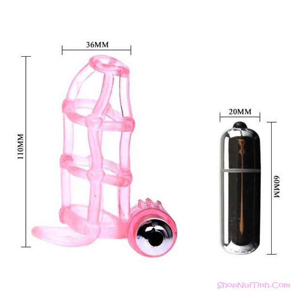 Bao Cao Su Đôn Dên Lưới Có Rung - BD114