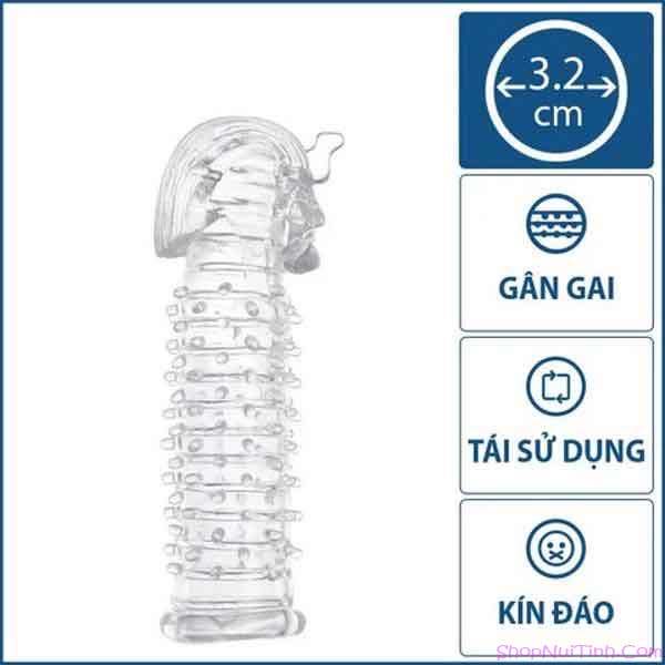 Bao Cao Su Đôn Pharaon Hình Mặt Người Độc Lạ Có Gai Xung Quanh