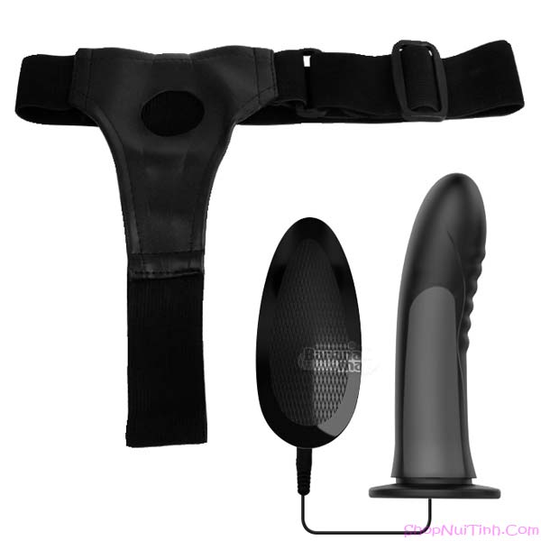 Dương Vật Giả Siêu Rung Có Dây Đeo Màu Đen - DV231