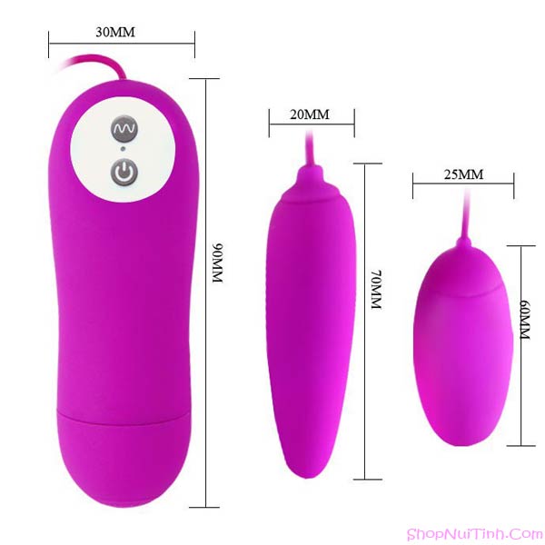 Trứng rung hai đầu Pretty Love Silicon - TR240