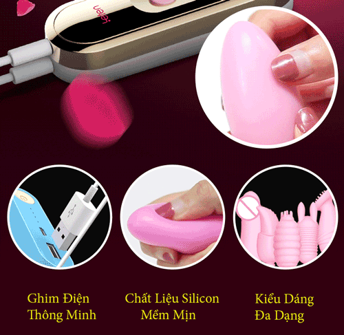 Trứng Rung Gim Điện Biten Cực Mạnh Siêu Mềm Mịn