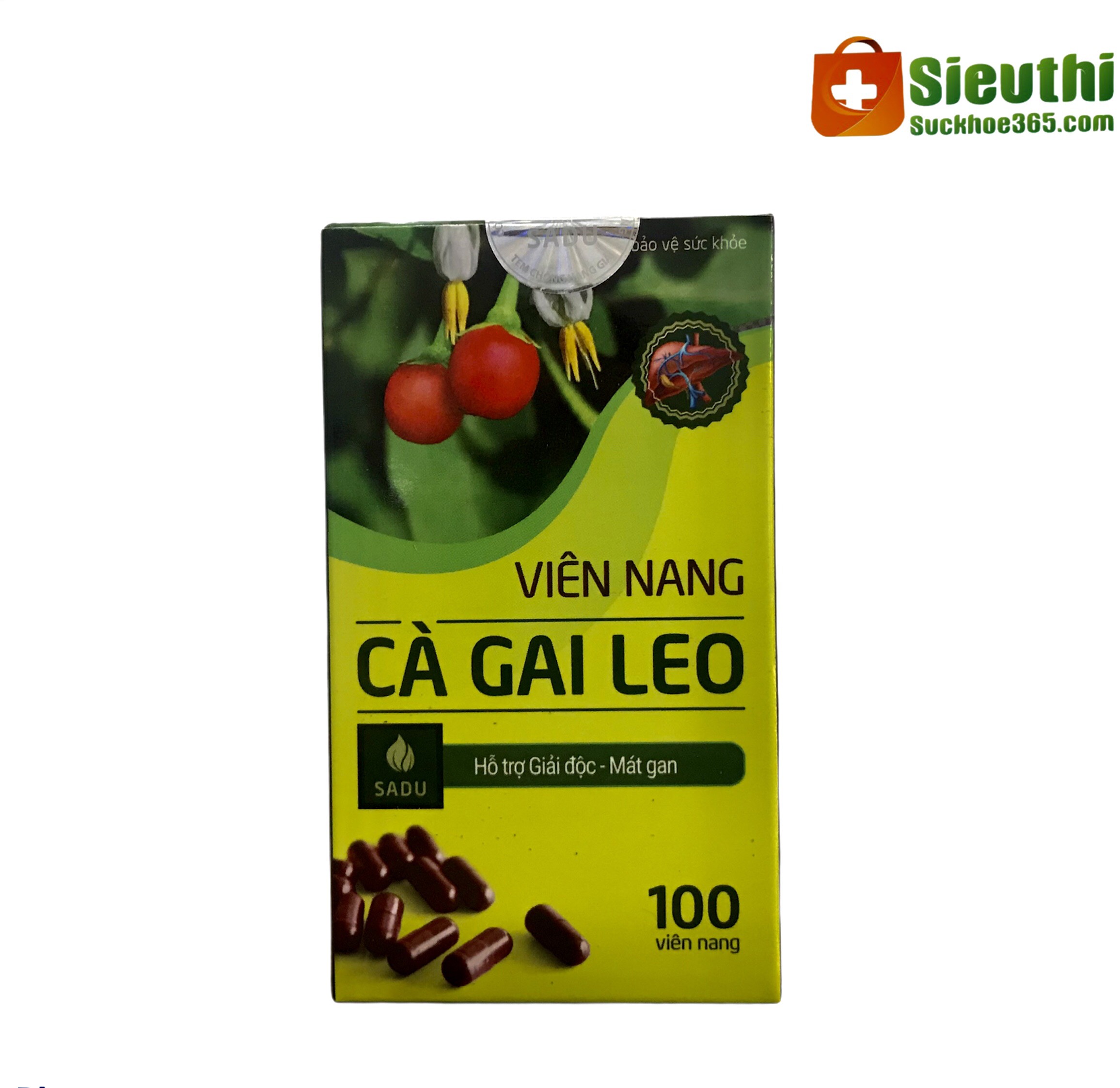 Viên Nang Cà Gai Leo Sadu- Hỗ trợ giải độc gan Viên Nang Cà Gai Leo Sadu- Hỗ Trợ Giải Độc Gan
