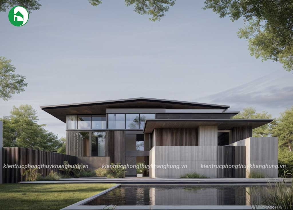 Villa 2 tầng mái Nhật