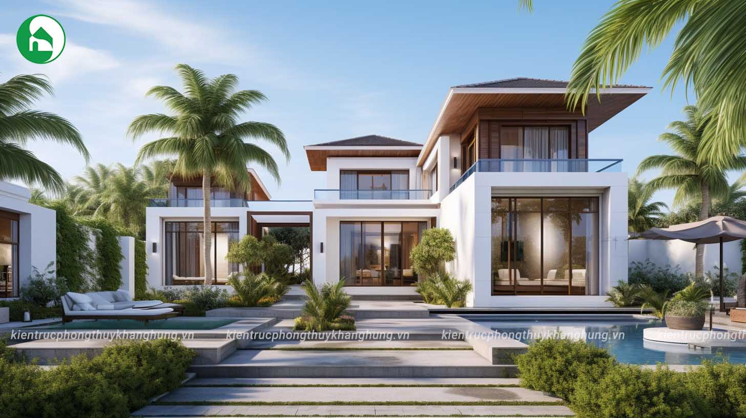 Mẫu nhà vườn 2 tầng độc đáo