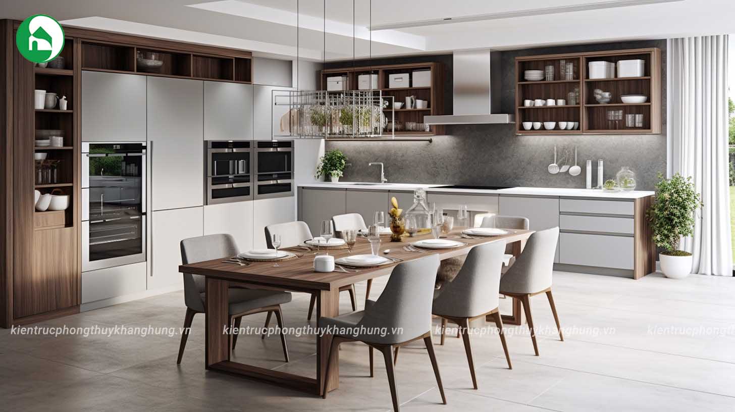 Nội thất phòng bếp nhà chị Hoà - Hải Dương