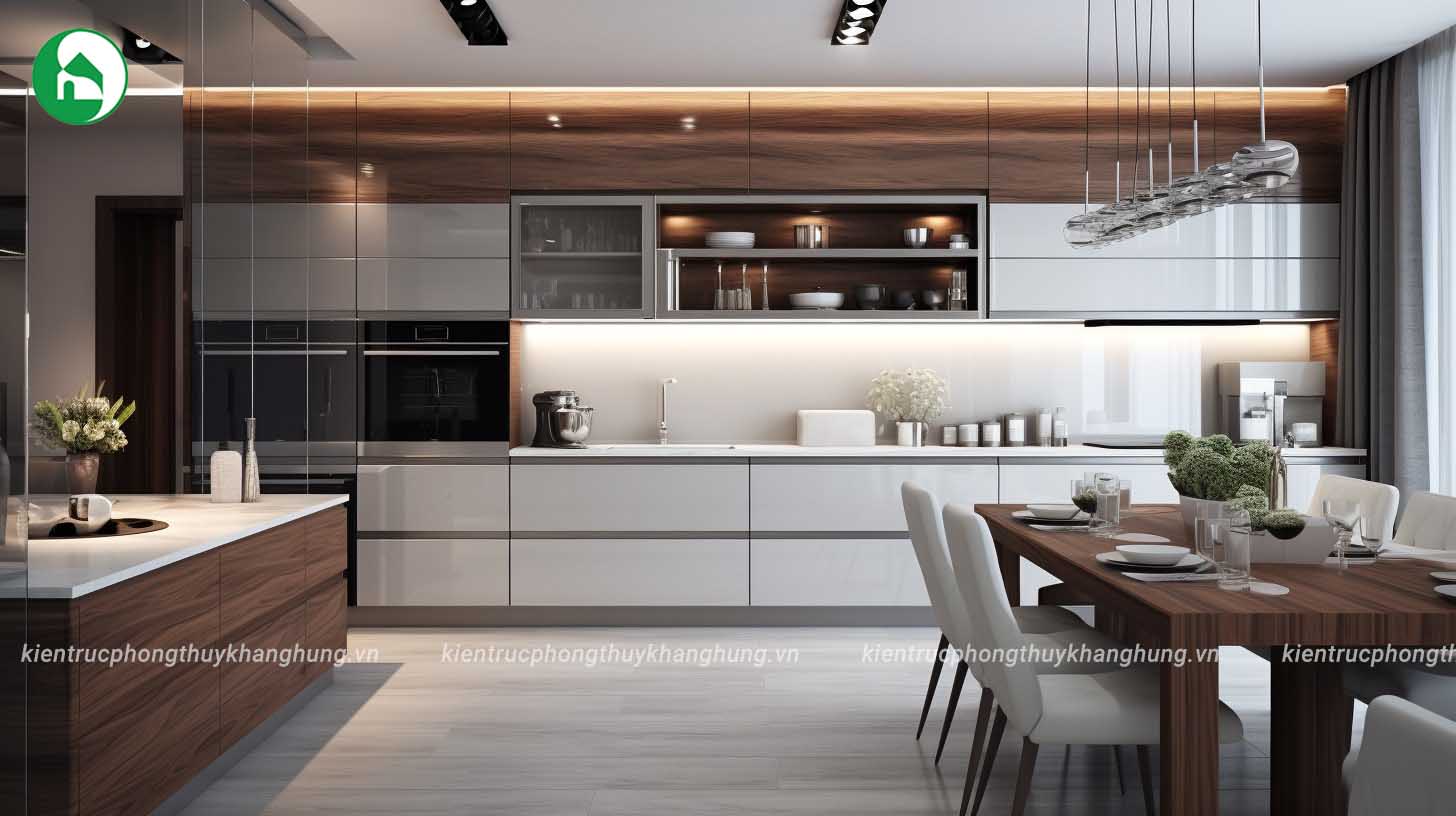 Nội thất phòng bếp nhà chị Hoà - Hải Dương