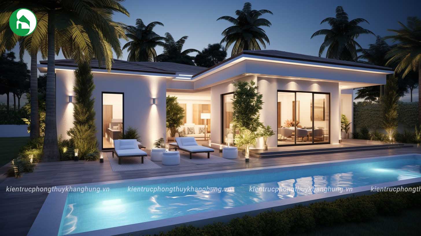 Villa chữ L độc đáo
