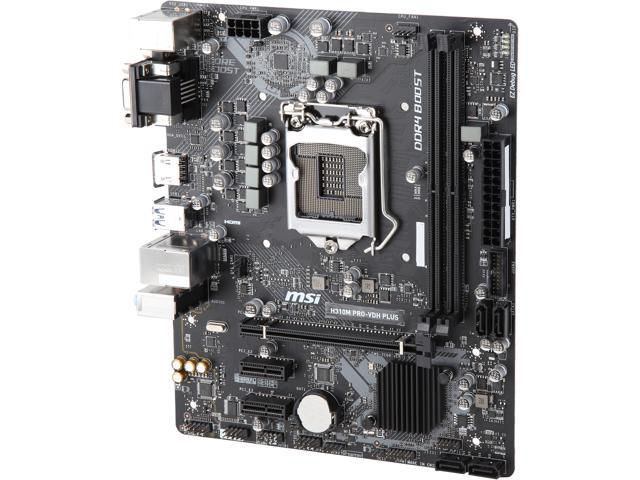 Mainboard MSI H310M PRO-VDH PLUS (Intel H310, Socket 1151, m-ATX, 2 khe RAM DDR4)