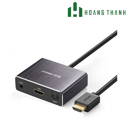Bộ chuyển HDMI sang HDMI có 2 ngõ ra âm thanh quang SPDIF và Audio 3.5mm Ugreen 40281