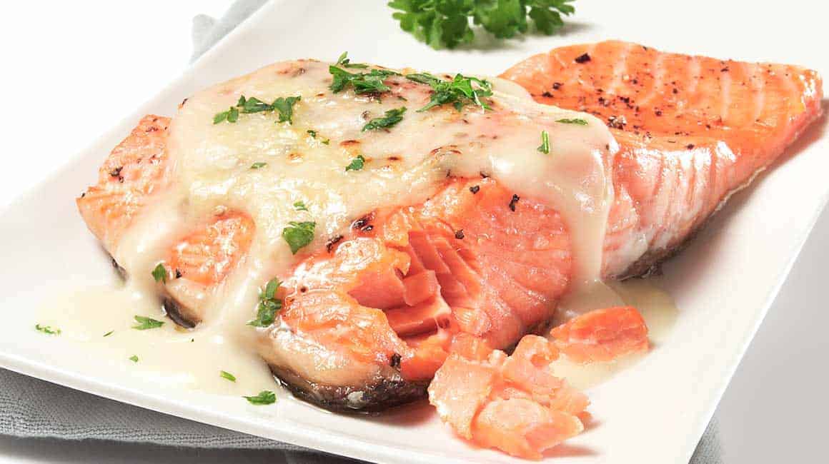 Cá hồi nướng phô mai Cá hồi nướng phô mai