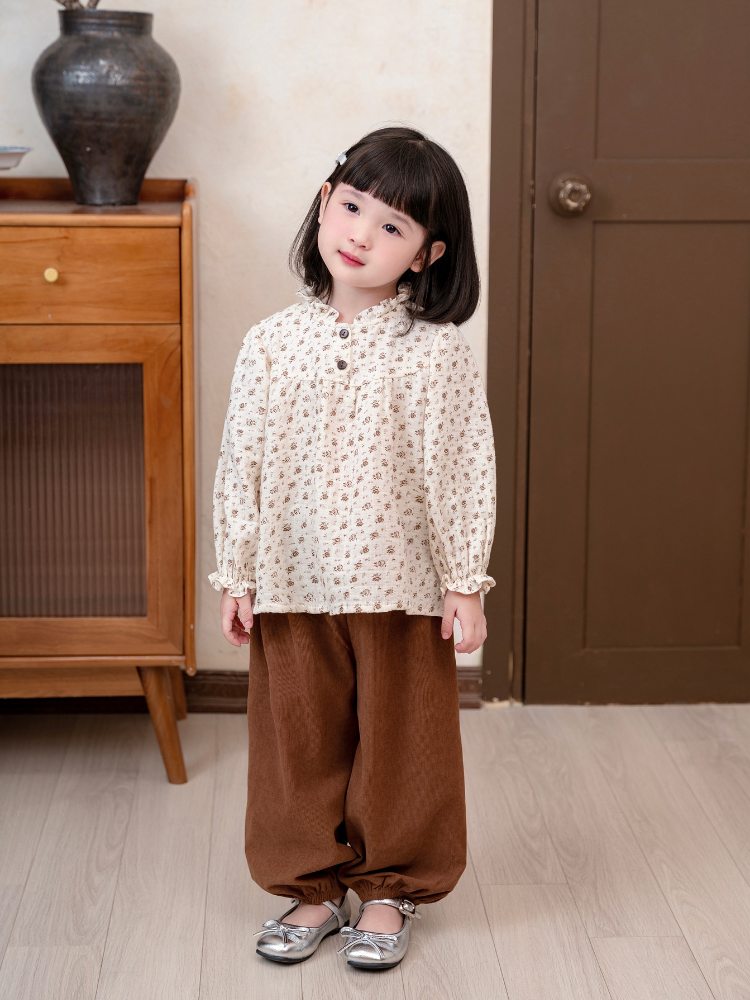 Quần dài nhung nâu