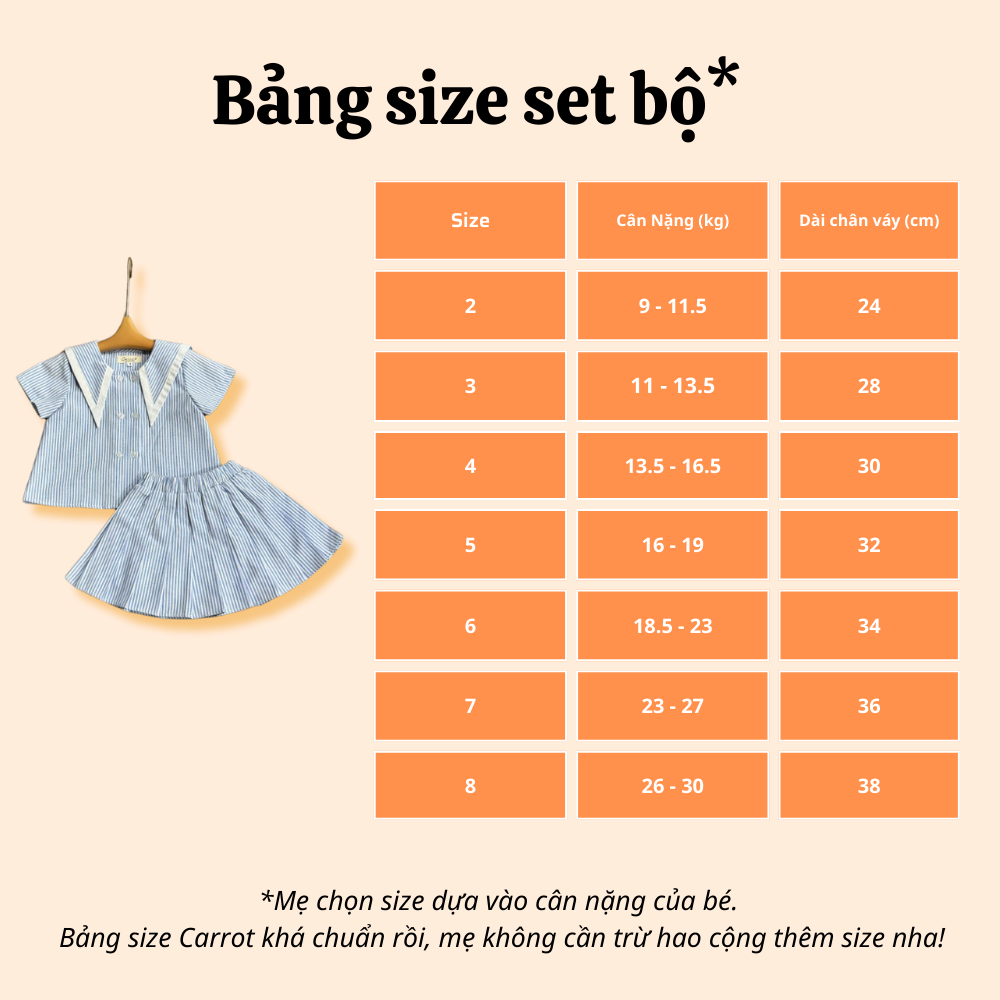 Set kẻ hồng cổ PP