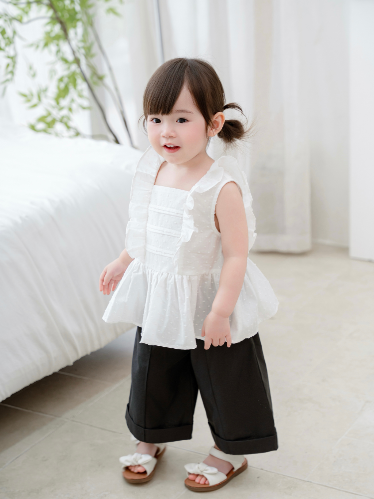 Áo sát nách boi hạt cánh tiên trắng
