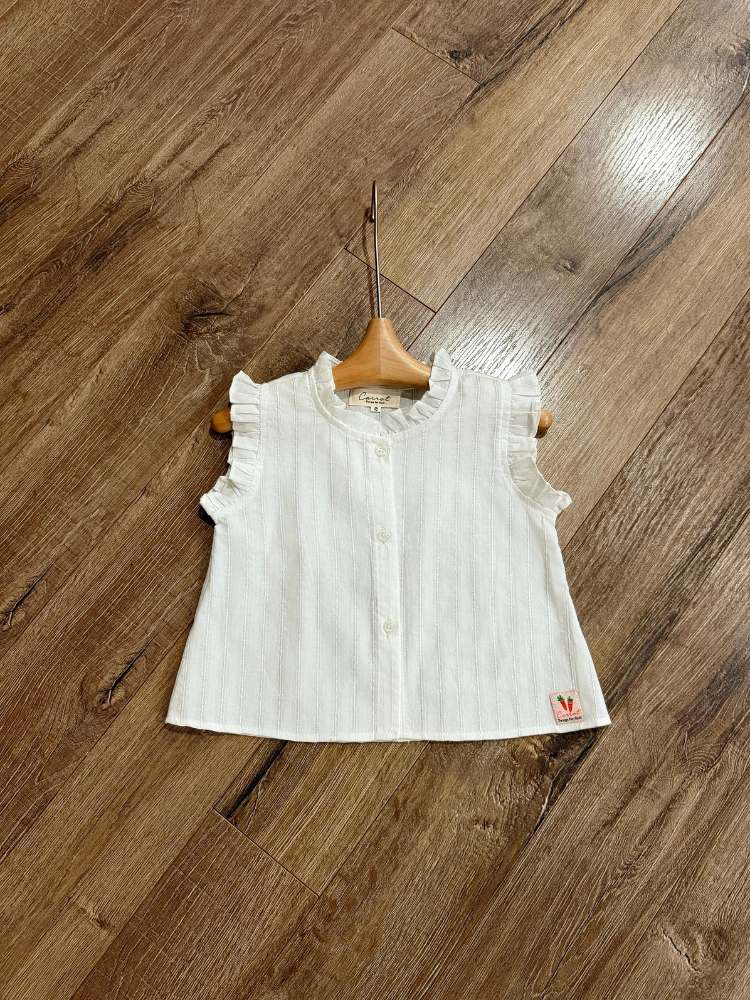 Áo sơ mi cánh tiên cổ bèo