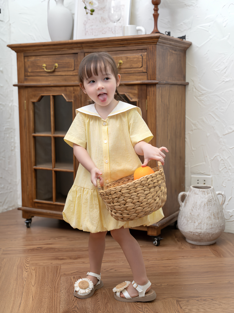 Váy kẻ vàng nhí thuỷ thủ đuôi cá bí