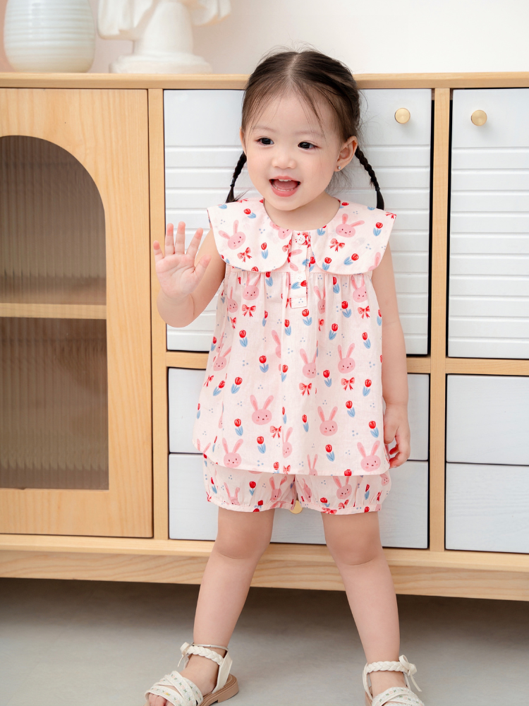 Bộ cộc thỏ hồng thủy thủ