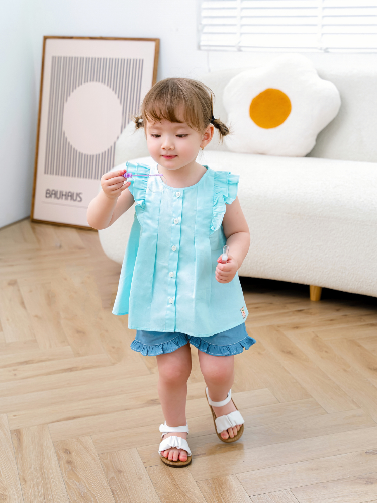 Áo sát nách cánh tiên xanh ngọc