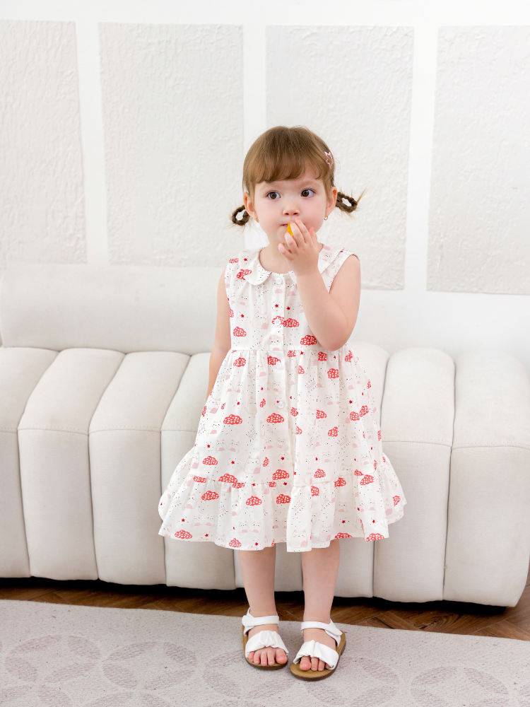 Váy cổ sen đuôi cá mèo mây