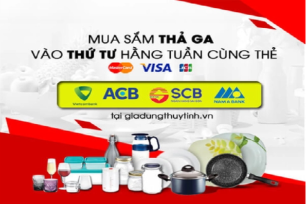 Mua sắm thả ga cùng thẻ Visa, Master, JCB vào thứ Tư hàng tuần