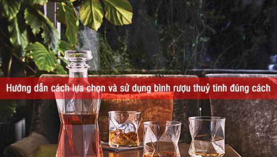 Hướng dẫn cách lựa chọn và sử dụng bình rượu thuỷ tinh đúng cách