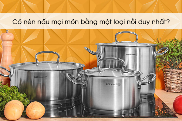 Có nên nấu mọi món bằng một loại nồi duy nhất?