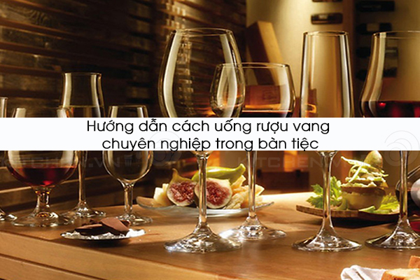 Hướng dẫn cách uống rượu vang chuyên nghiệp trong bàn tiệc
