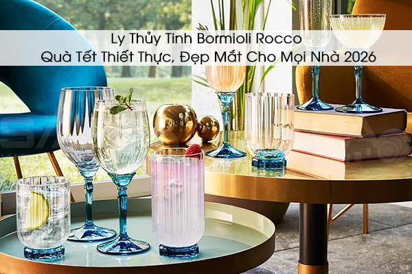 Ly Thủy Tinh Bormioli Rocco: Quà Tết Thiết Thực, Đẹp Mắt Cho Mọi Nhà 2026