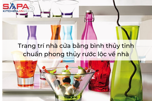 Trang trí nhà cửa bằng bình thủy tinh chuẩn phong thủy rước lộc về nhà